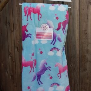 Kaleidoscope Unicorn Rainbow Blanket NWT